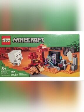 NEW SEALED LEGO Minecraft Nether Portal Ambush 21255 NIB Retired Set Gamer